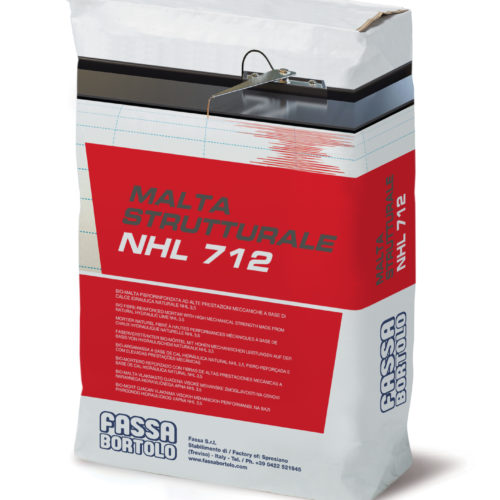 Bio-malta fibrorinforzata ad alte prestazioni meccaniche a base di calce idraulica naturale NHL 3